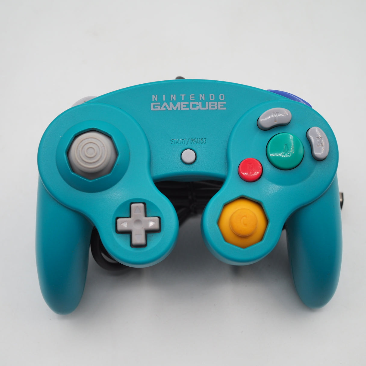 Used Nintendo GameCube Controller Emerald Blue DOL-003 Authentic - Tested & Working