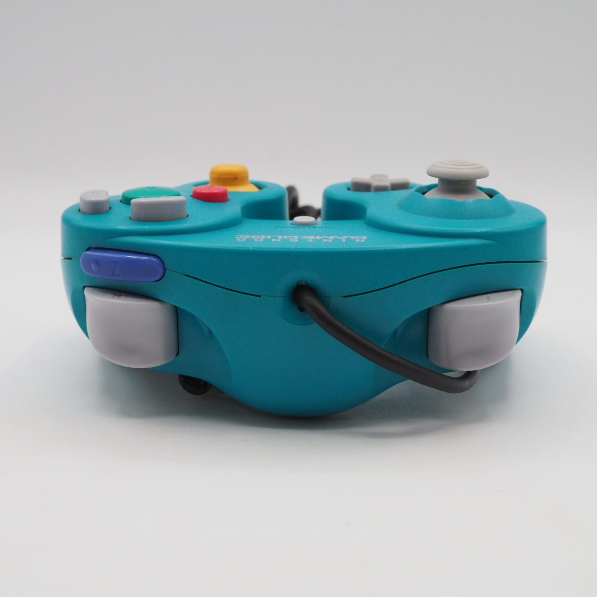 Used Nintendo GameCube Controller Emerald Blue DOL-003 Authentic - Tested & Working