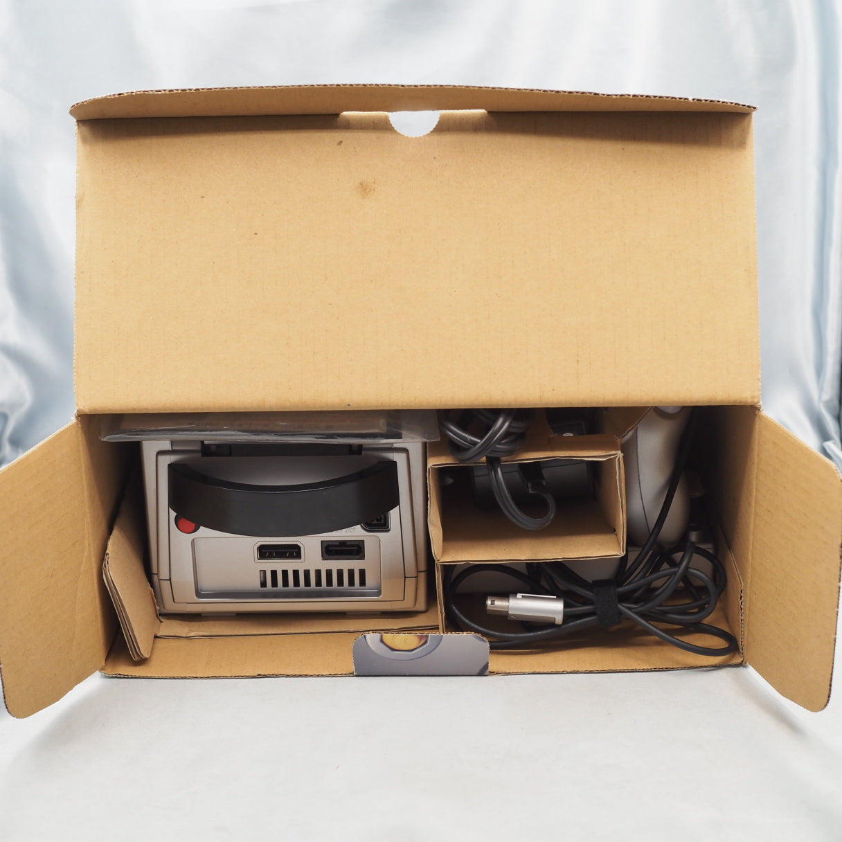 Used Nintendo GameCube Console System Silver + Game Boy Player Enjoy Plus Pack Boxed - Tested & Working