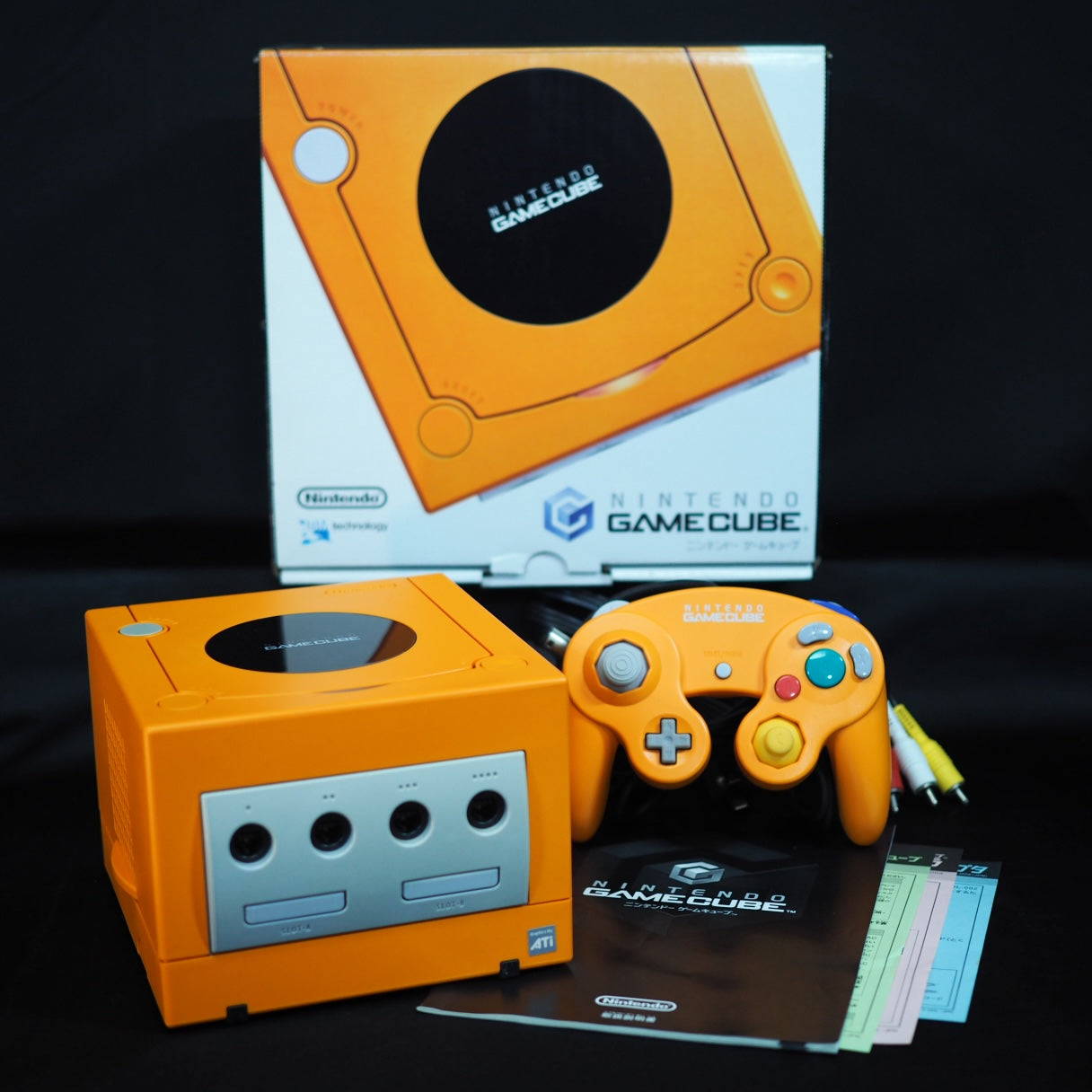 Used Nintendo GameCube Console System Orange DOL-001 NTSC-J NTSC-U/C - Tested & Working Collector-Friendly