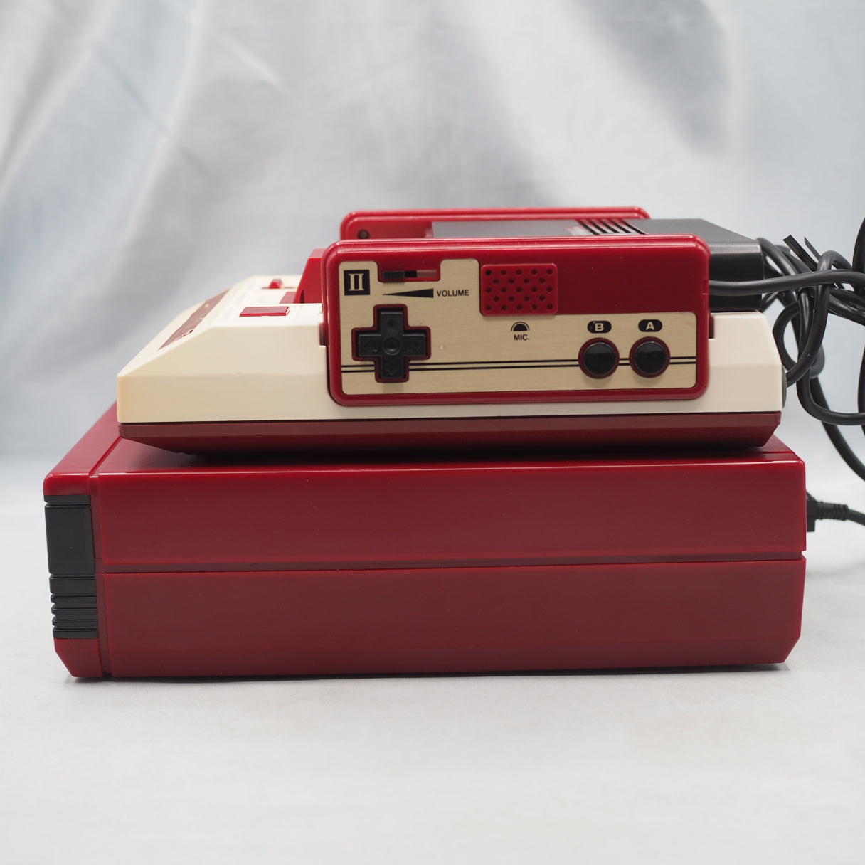 Used Nintendo Famicom & Disk System Console system SET Boxed [New Rubber Belt Replaced] - Tested & Working