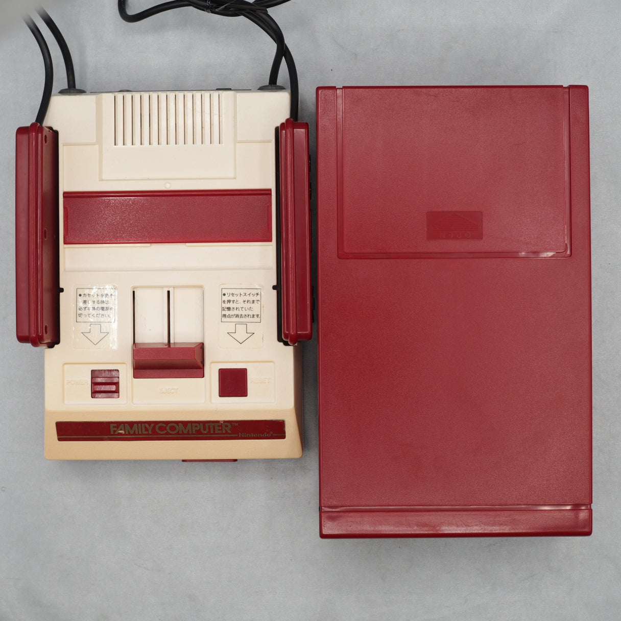Used Nintendo Famicom & Disk System Console system SET Boxed [New Rubber Belt Replaced] - Tested & Working