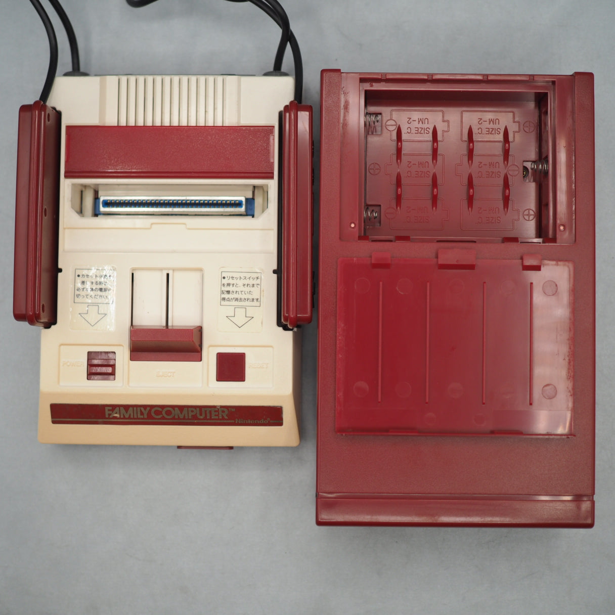 Used Nintendo Famicom & Disk System Console system SET Boxed [New Rubber Belt Replaced] - Tested & Working