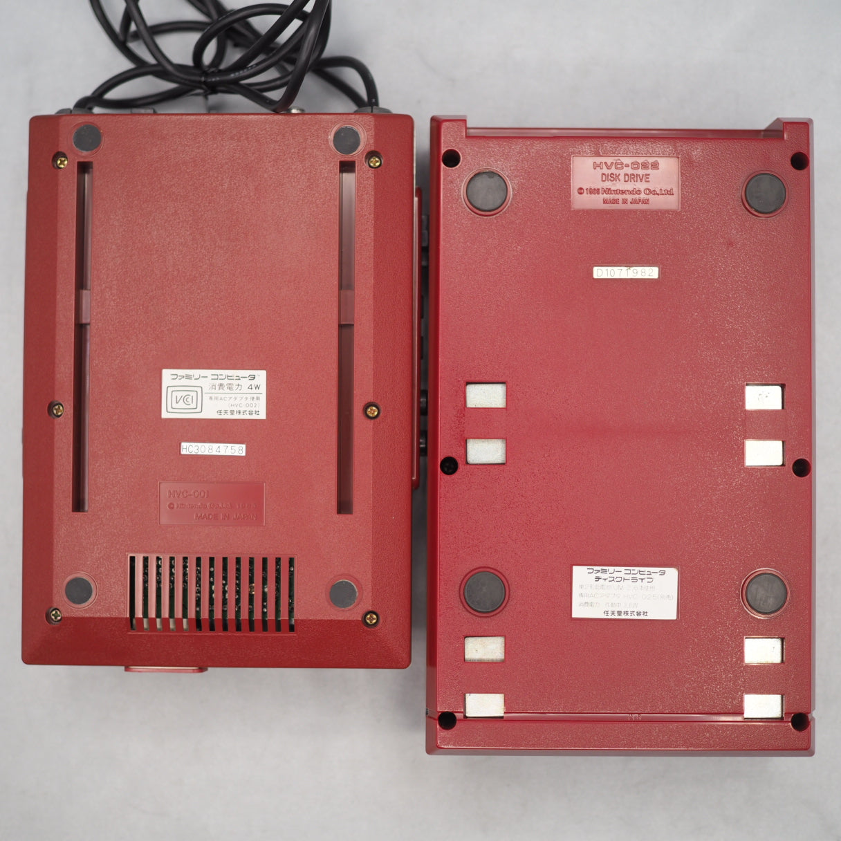 Used Nintendo Famicom & Disk System Console system SET Boxed [New Rubber Belt Replaced] - Tested & Working