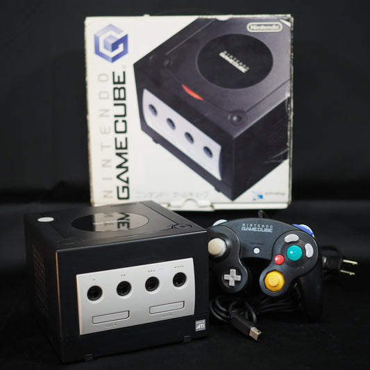 Used Nintendo GameCube Console System Black Boxed DOL-001 NTSC-J NTSC-U/C - Tested & Working