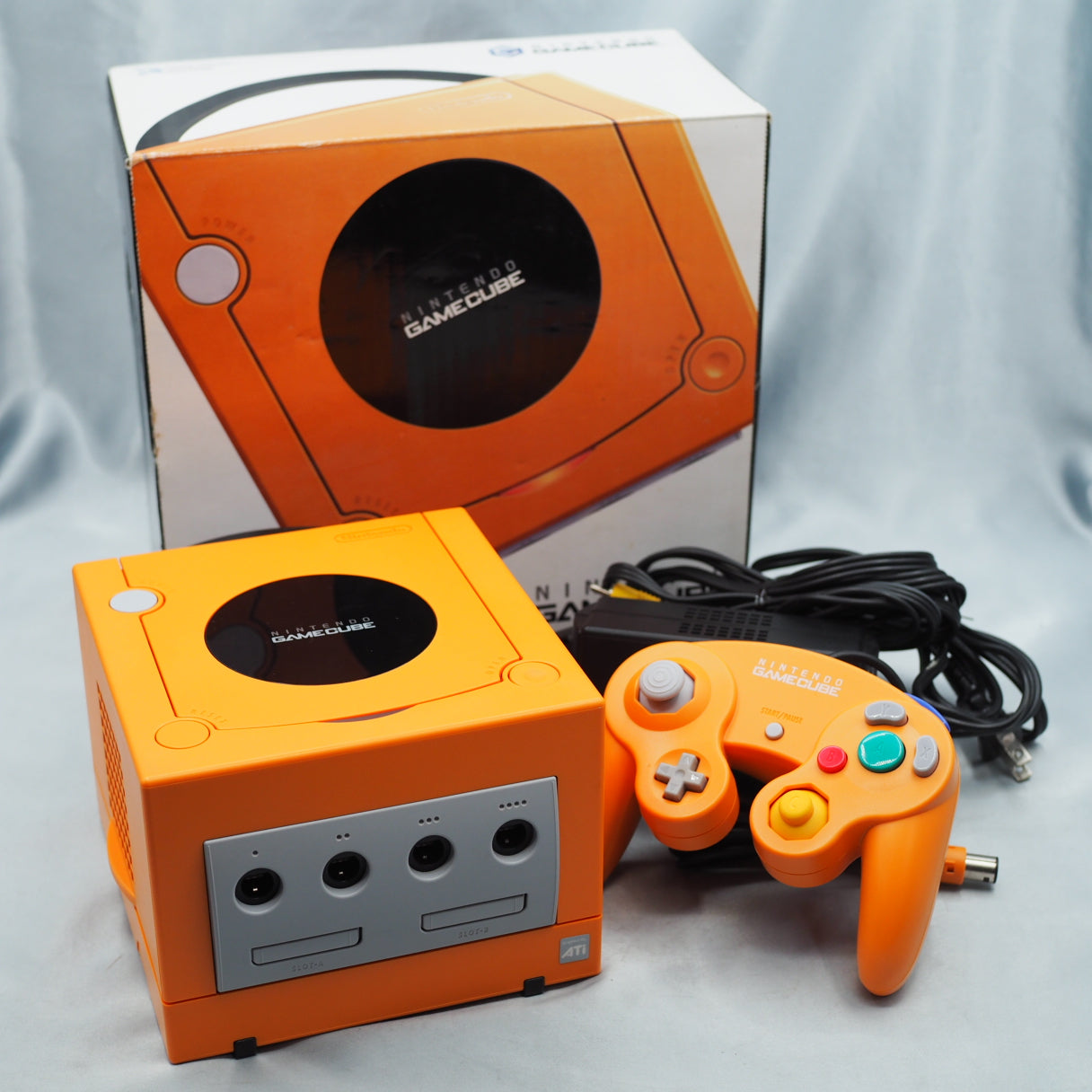 Nintendo GameCube Console System Orange Boxed DOL-001 [NTSC-J] [NTSC-U/C] [Modified]