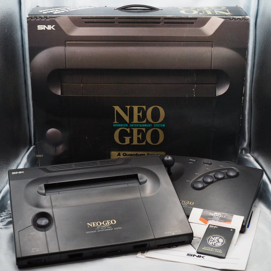 NEO GEO AES Console System UNIBIOS Boxed W/memory card [serial number match]