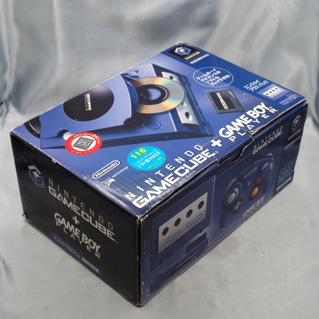 Nintendo GameCube Console System Blue + Game Boy Player Enjoy Plus Pack Boxed [NTSC-J] [NTSC-U/C]