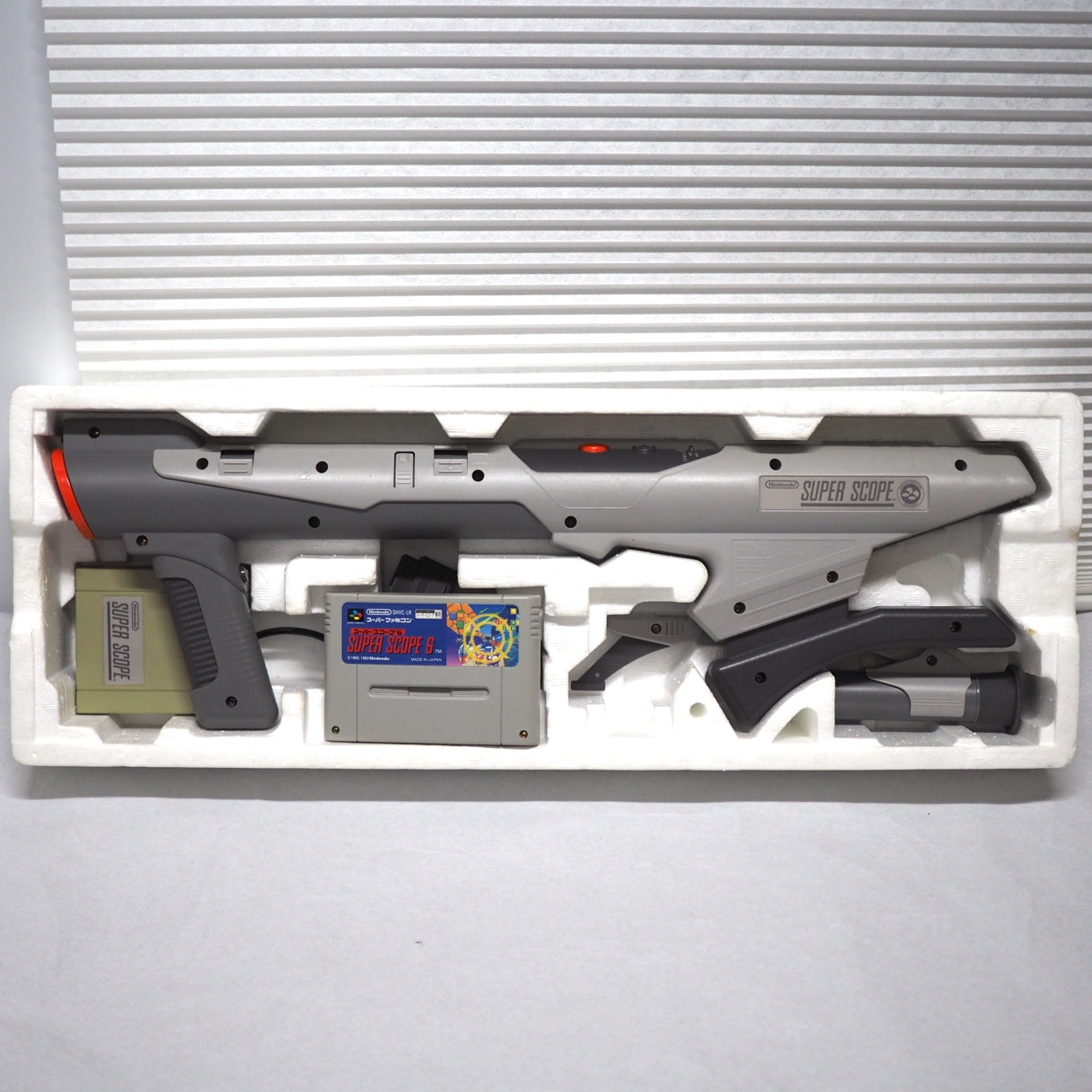 Super famicom SUPER SCOPE Controller W/SUPER SCOPE 6 Boxed