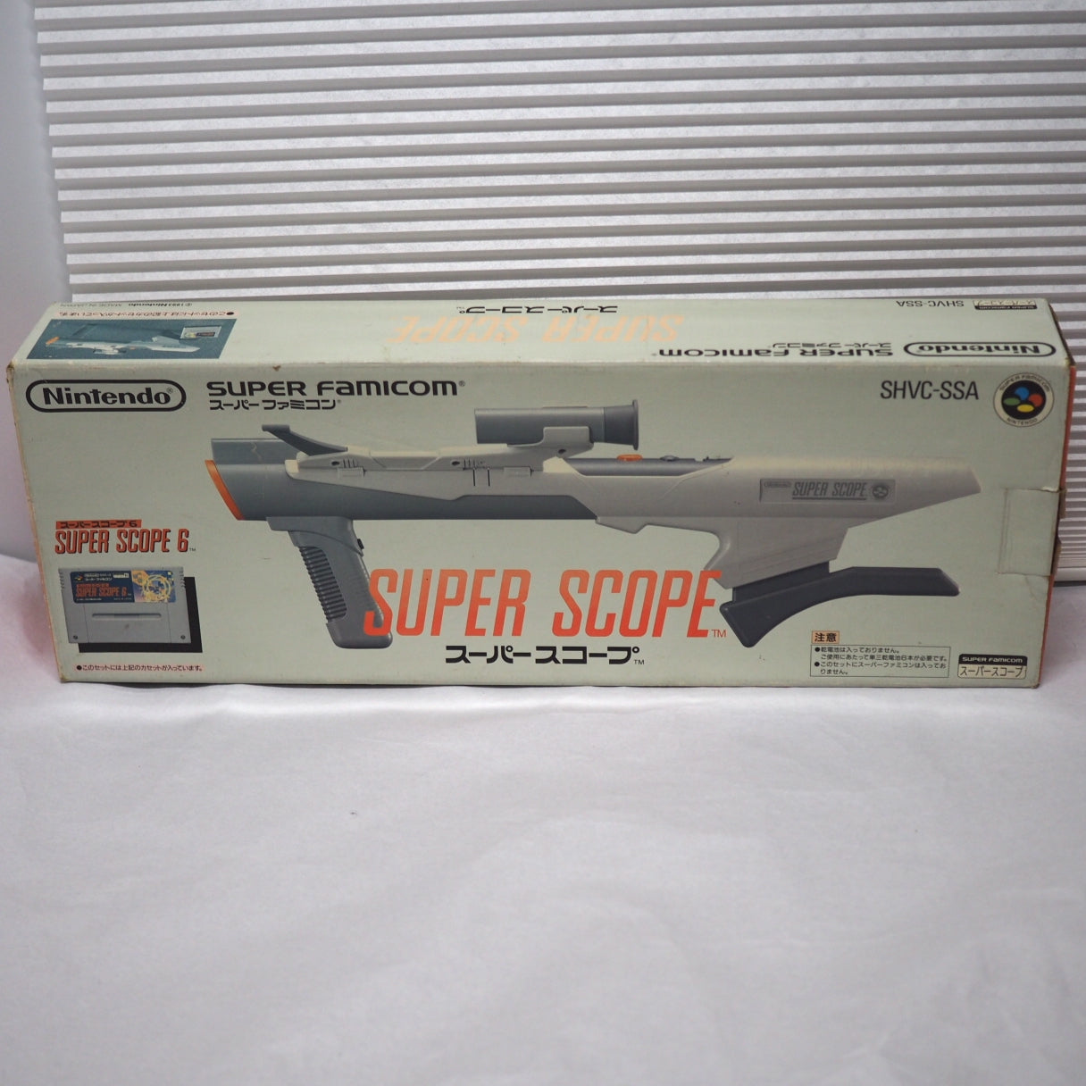 Super famicom SUPER SCOPE Controller W/SUPER SCOPE 6 Boxed