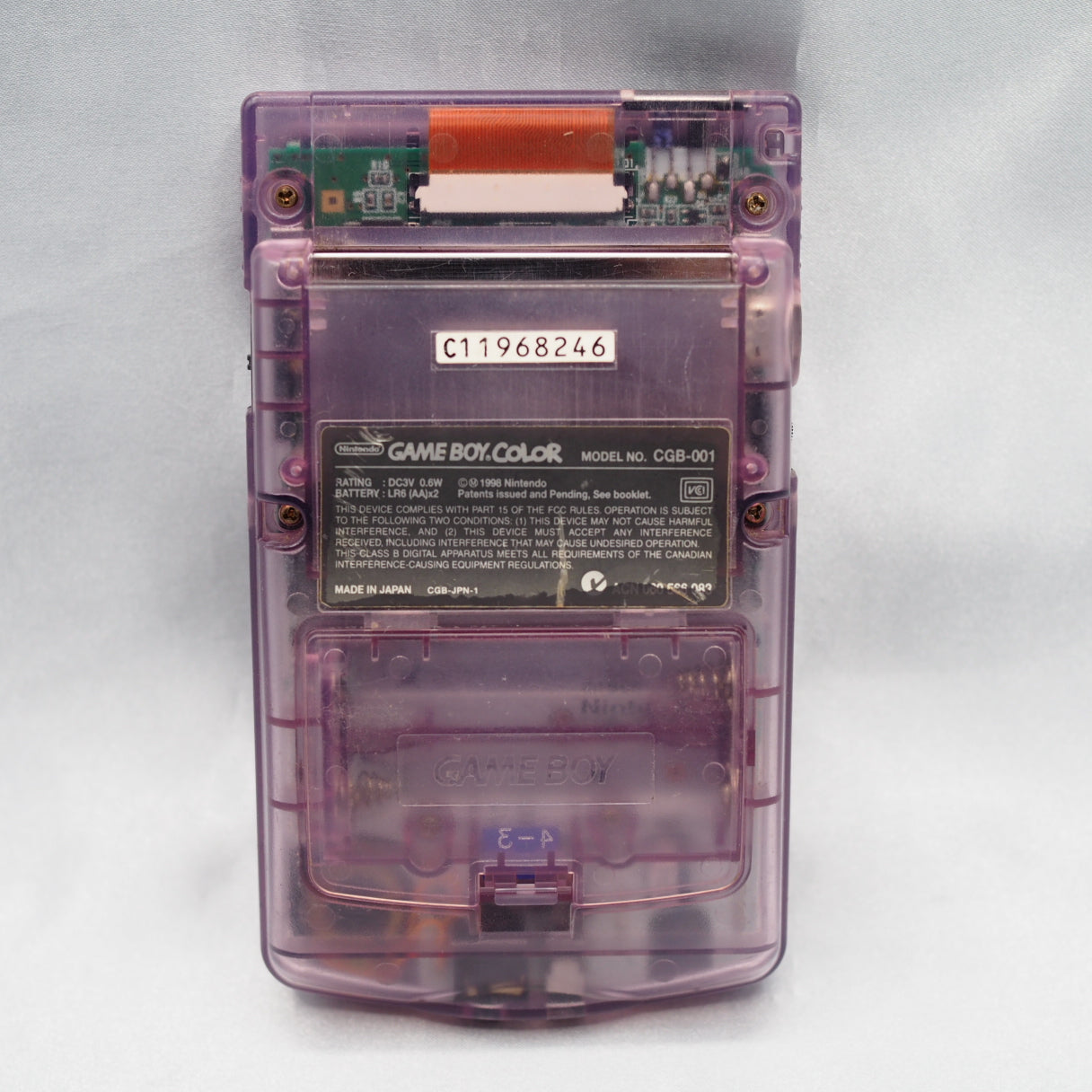 Nintendo GAMEBOY COLOR Console CGB-001 [Clear Purple]