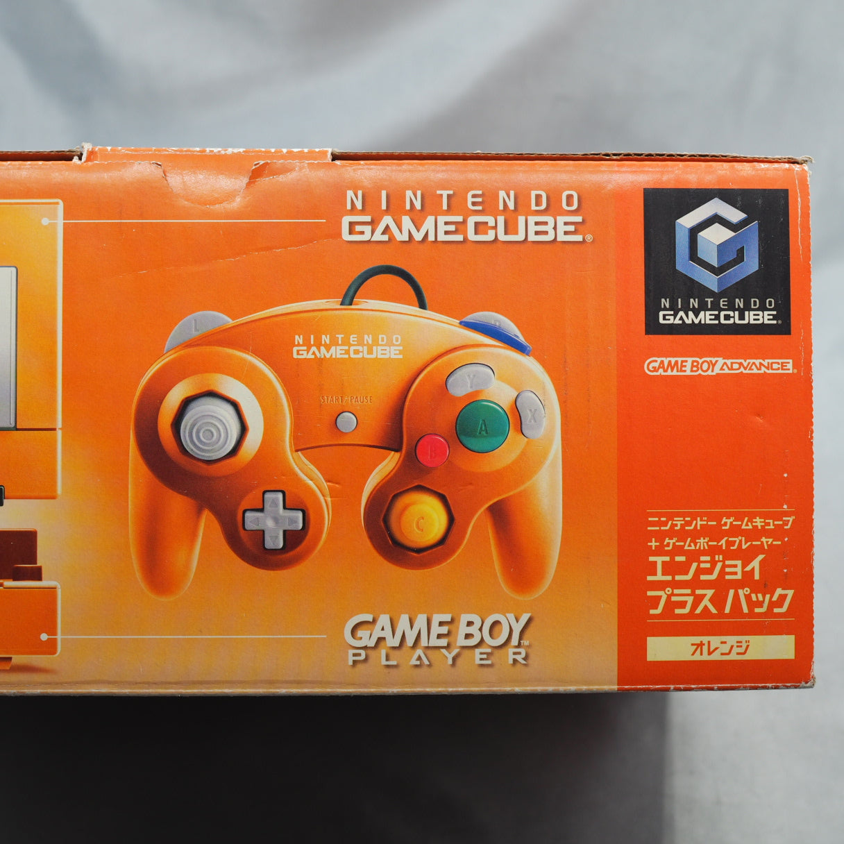 Nintendo GameCube Console System Orange + Game Boy Player Enjoy Plus Pack [NTSC-J] [NTSC-U/C] [Modified]