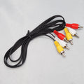 Brand New AV cable　3 to 3 RCA cable 3 colour 3 to 3 video cable 6 he