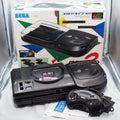 Used SEGA Mega Drive + Mega CD 2 Console system SET - Tested & Working