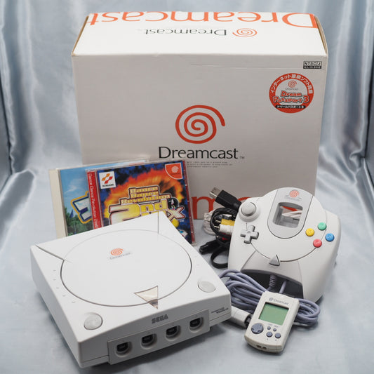 SEGA Dreamcast Console HKT-3000 & 2 Games SET [Serial number match] [White]