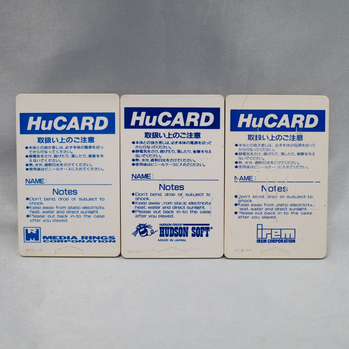 HuCARD Only 9 Games SET