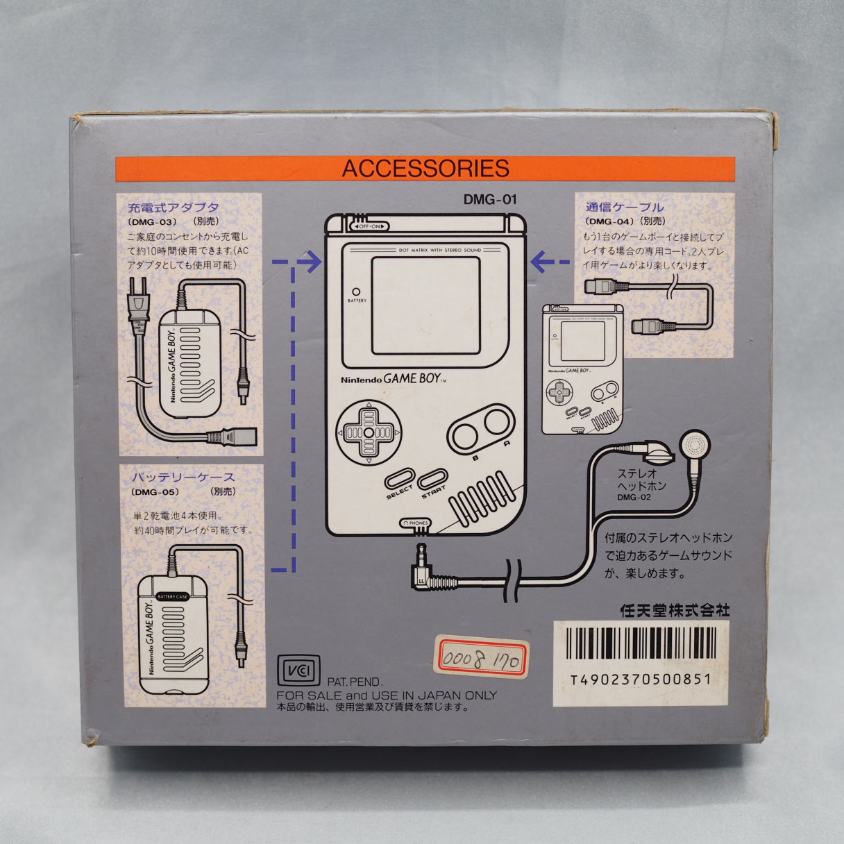 Nintendo GAME BOY Console DGB-001 [Boxed] [Gray] No.2