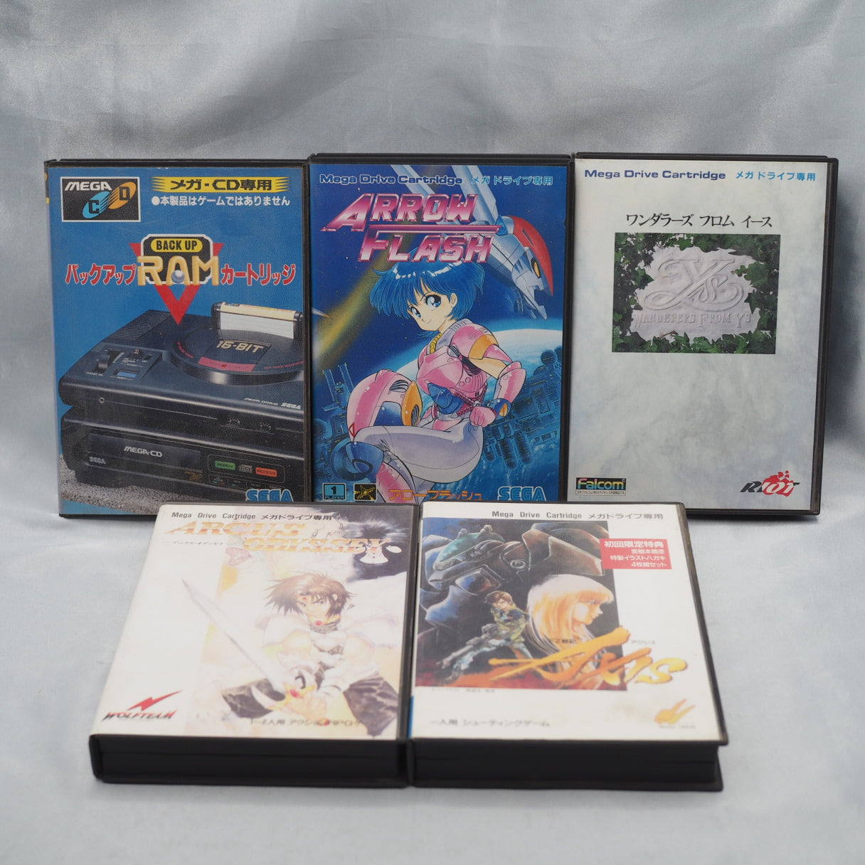 Mega Drive & Mega CD W/ 5 Games SET