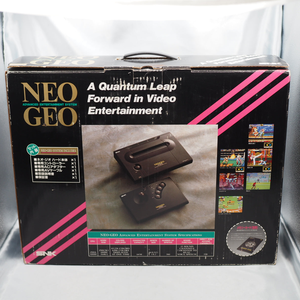 NEO GEO AES Console System Boxed [serial number match] W/ Samurai Shodown II