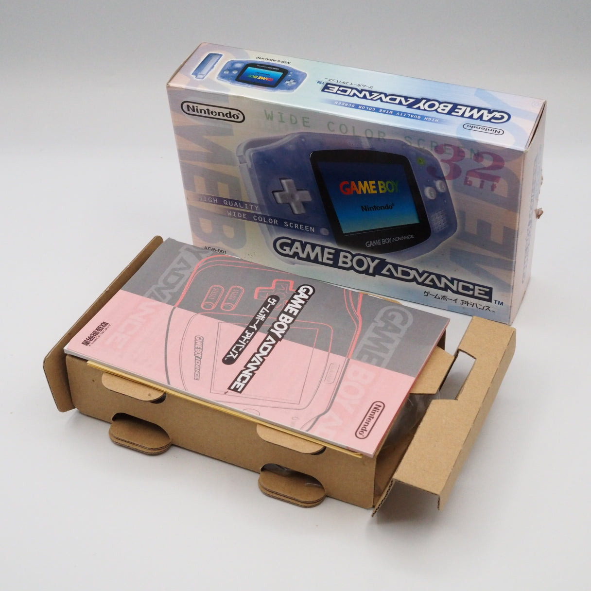 Nintendo Game Boy Advance AGB-001 Boxed [Milky blue]