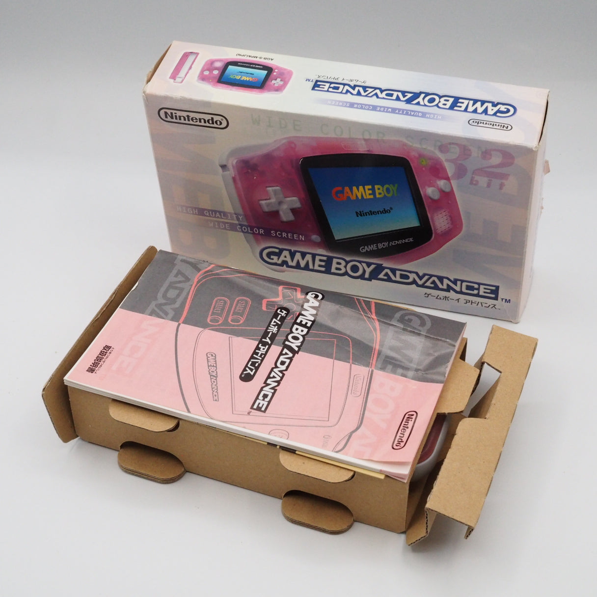Nintendo Game Boy Advance AGB-001 Boxed [Milky pink]
