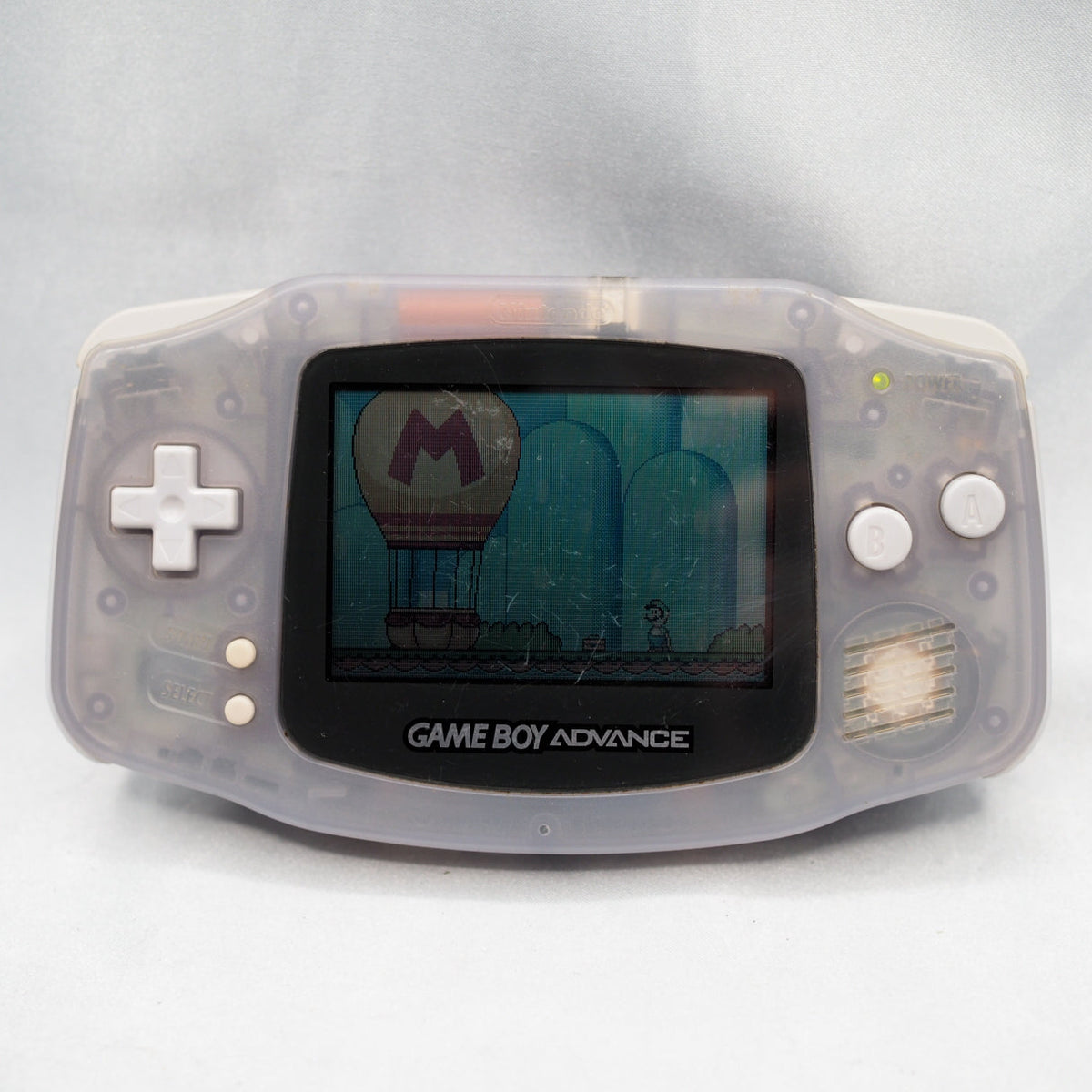 Nintendo Game Boy Advance Console Milky Blue Boxed AGB-001 Tested Working Japan