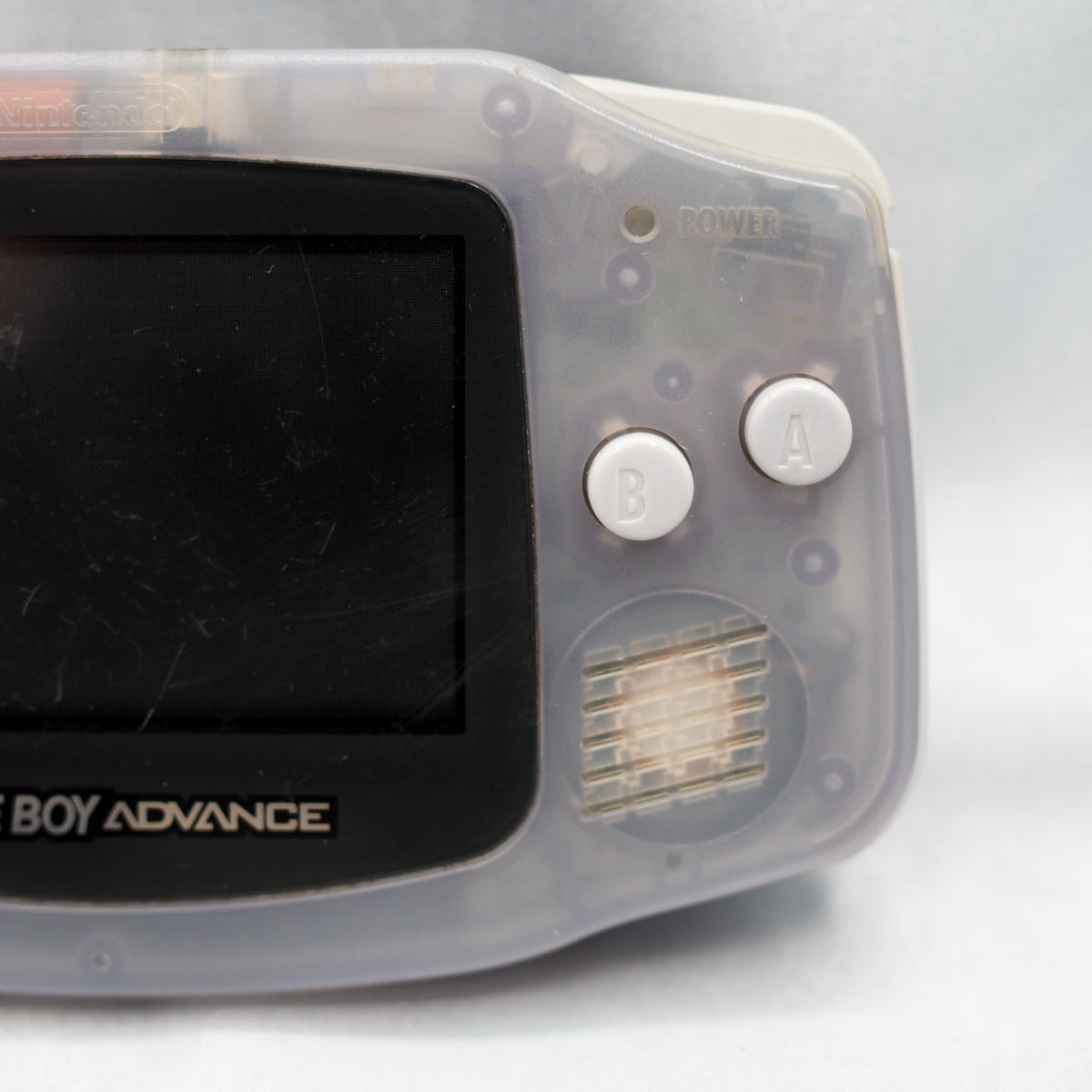 Nintendo Game Boy Advance Console Milky Blue Boxed AGB-001 Tested Working Japan