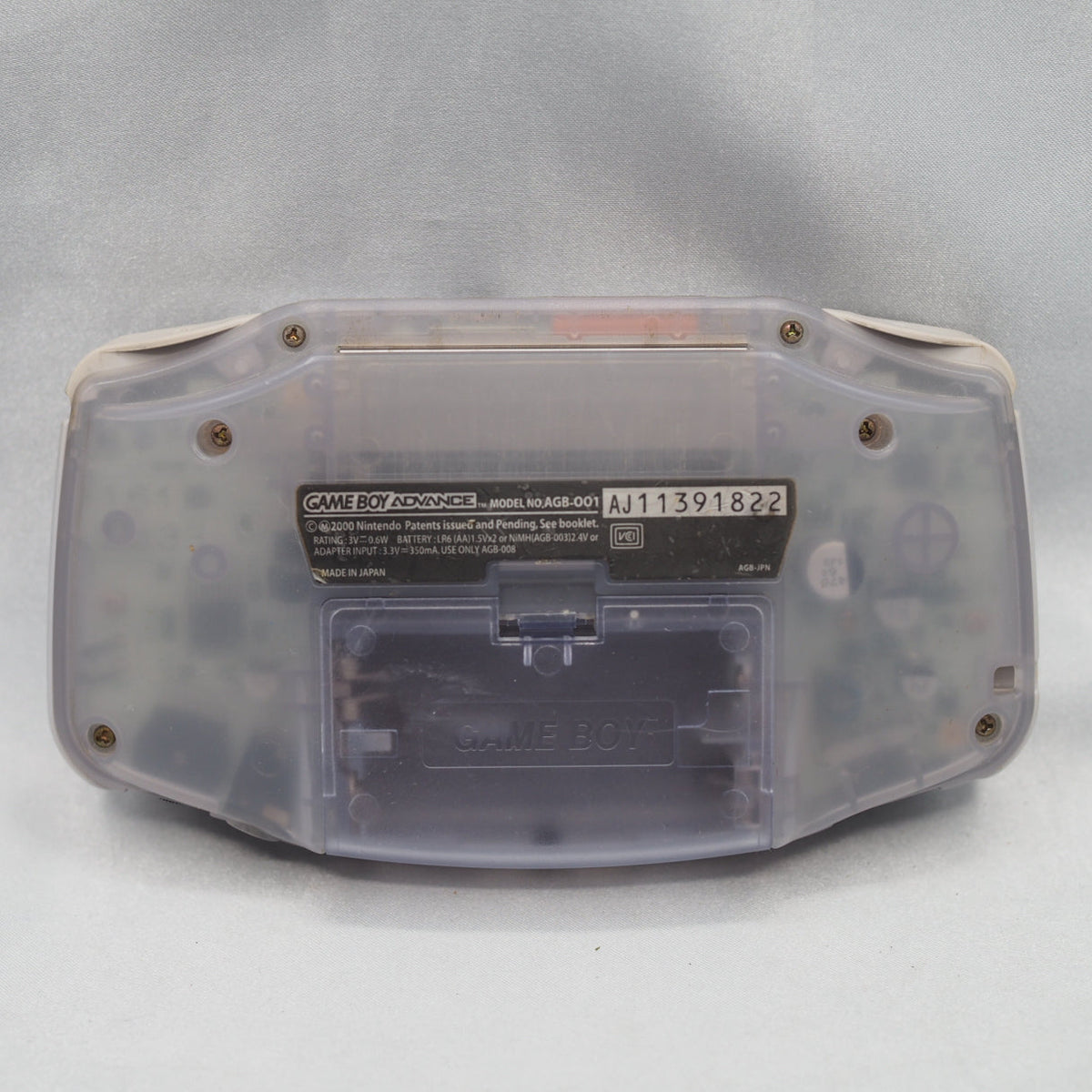 Nintendo Game Boy Advance Console Milky Blue Boxed AGB-001 Tested Working Japan