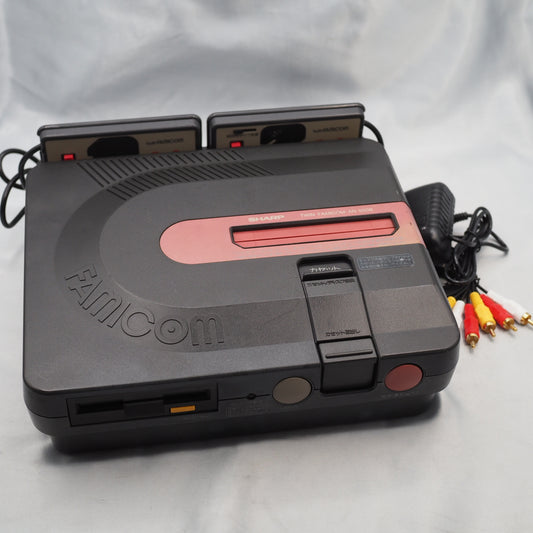 Twin Famicom Console system AN-500B [New Rubber Belt replaced]