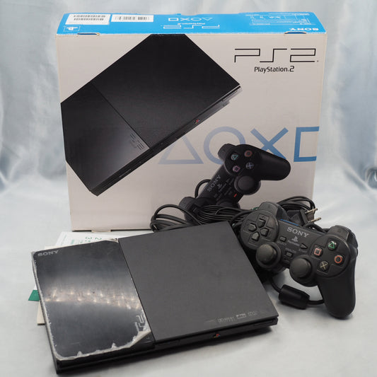 PS2 Console system SCPH-90000 Charcoal Black Boxed