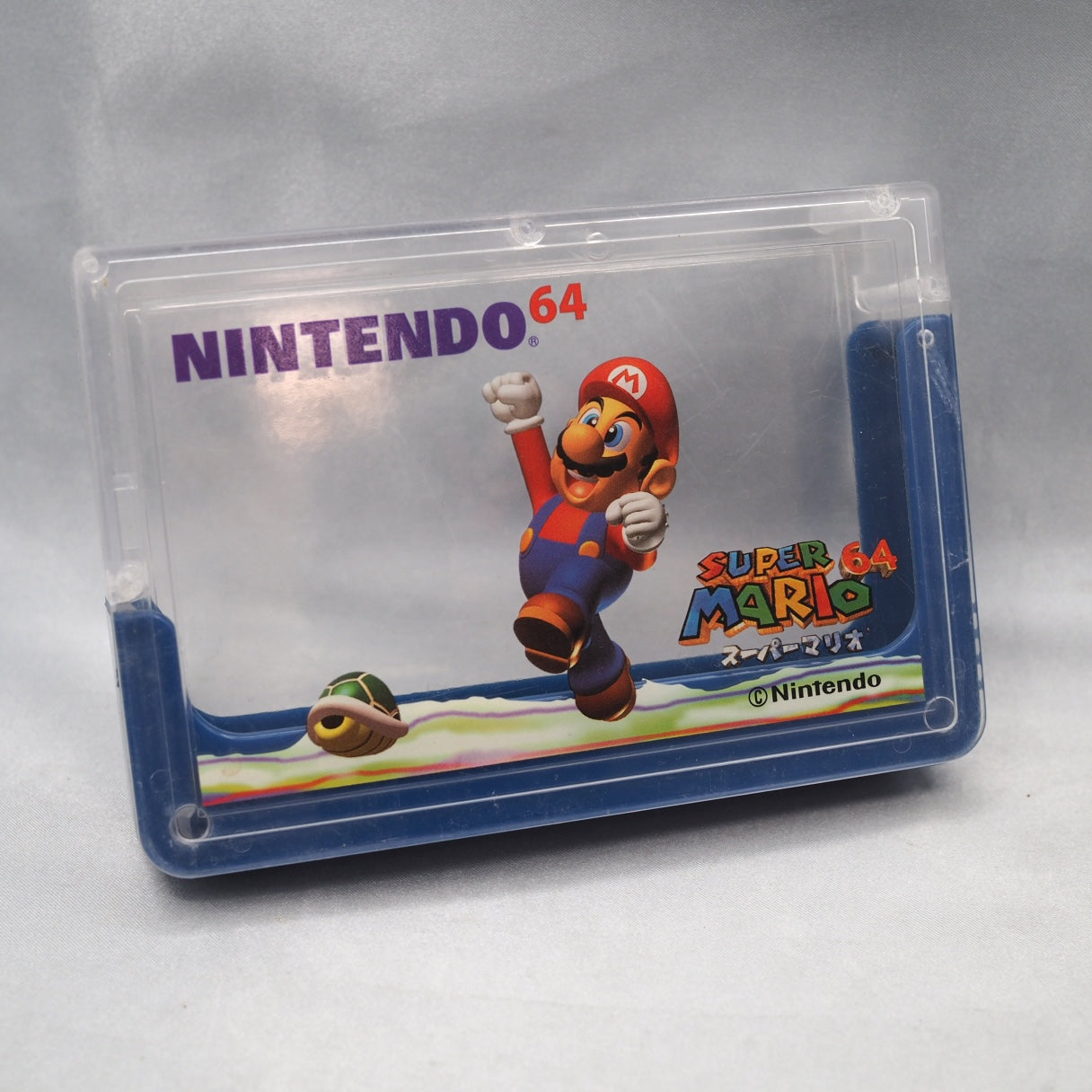 Cartridge Case For Nintendo 64 Super Mario 64 Blue