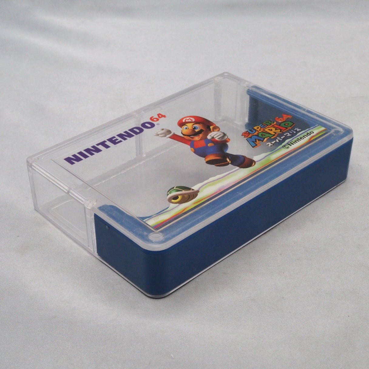 Cartridge Case For Nintendo 64 Super Mario 64 Blue