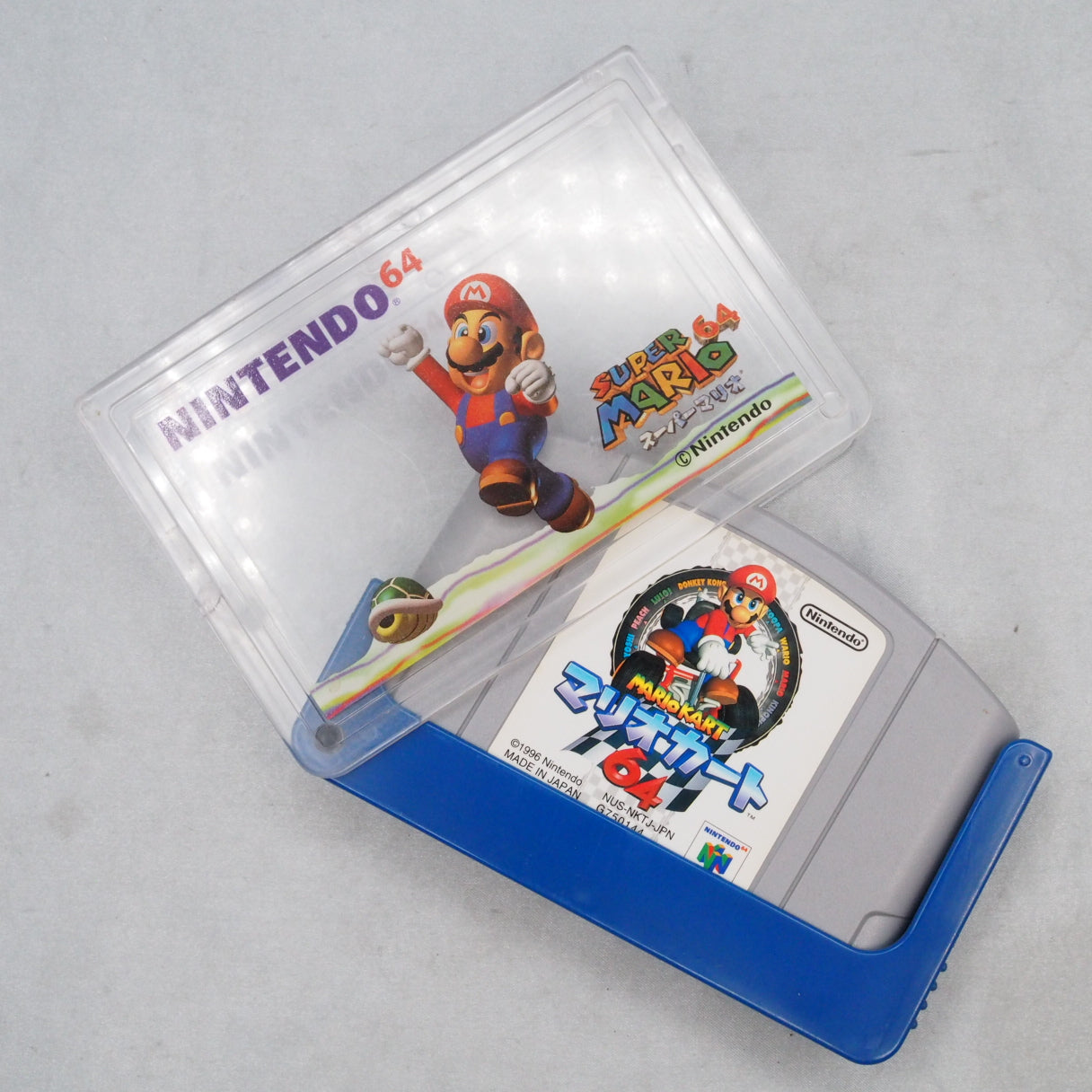 Cartridge Case For Nintendo 64 Super Mario 64 Blue
