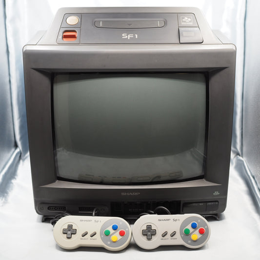 SHARP SF-1 Console System Nintendo Super Famicom Color TV 14G-SF1