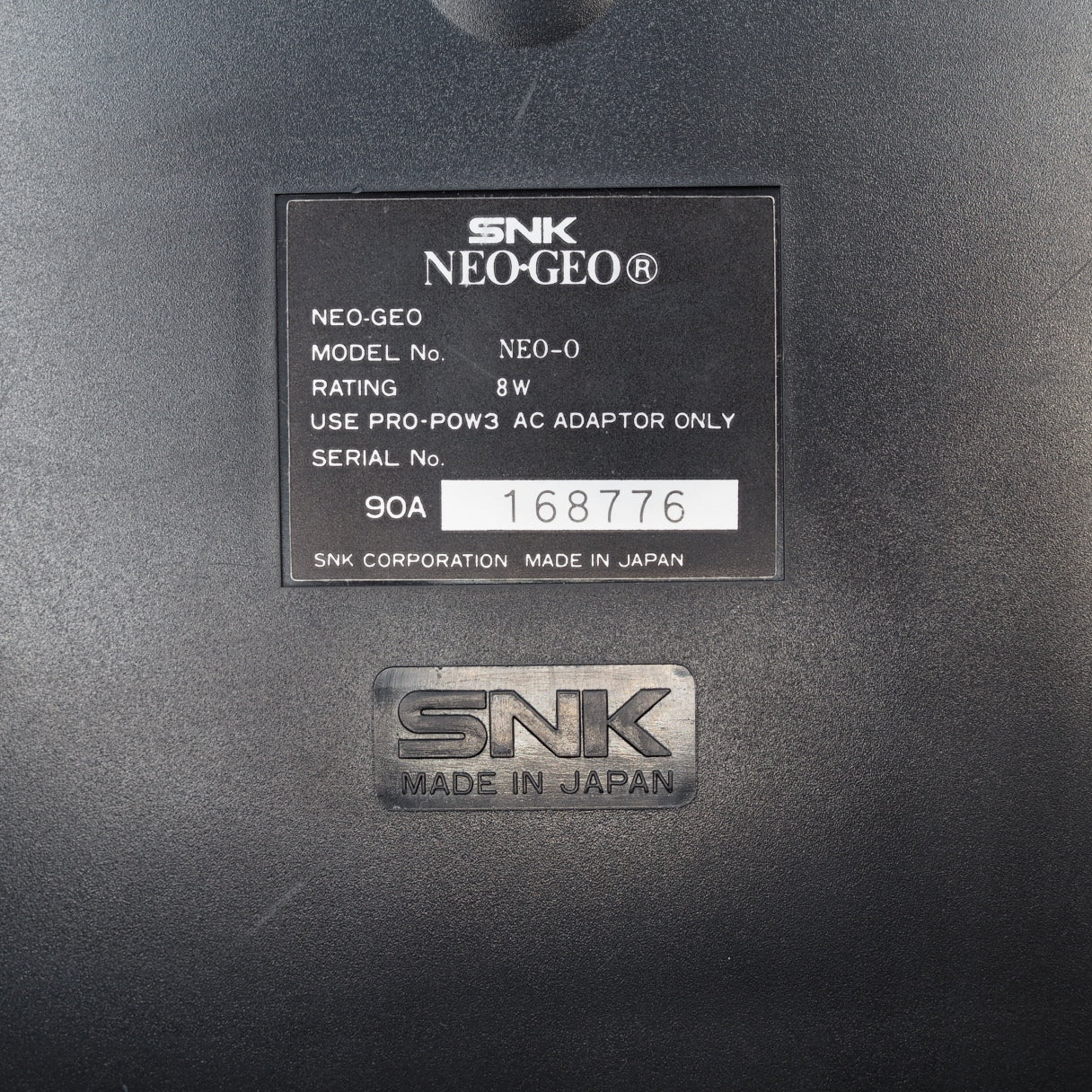 NEO GEO AES Console System + 2 Controllers + Memory Card [UNIBIOS]