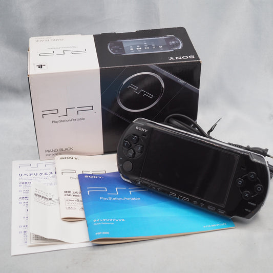 PlayStation Portable PSP PSP-3000 PB Piano Black Boxed