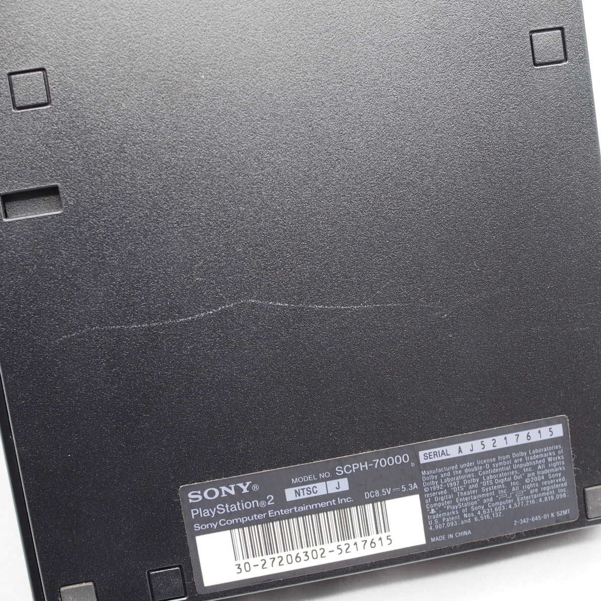 PS2 Slim Console system SCPH-70000 Charcoal Black NTSC-J Used
