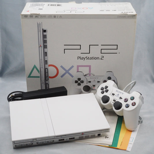 PS2 Console system SCPH-75000 CW Ceramic White Boxed