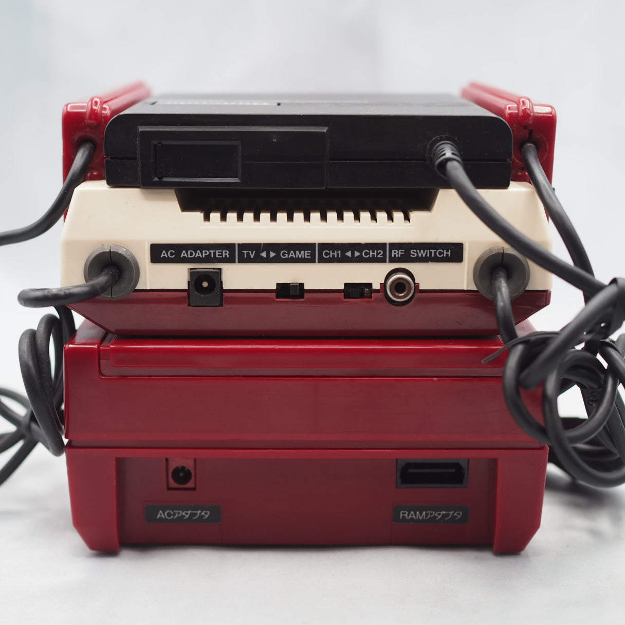 Nintendo Famicom & Disk System Console SET [New Rubber Belt Replaced]
