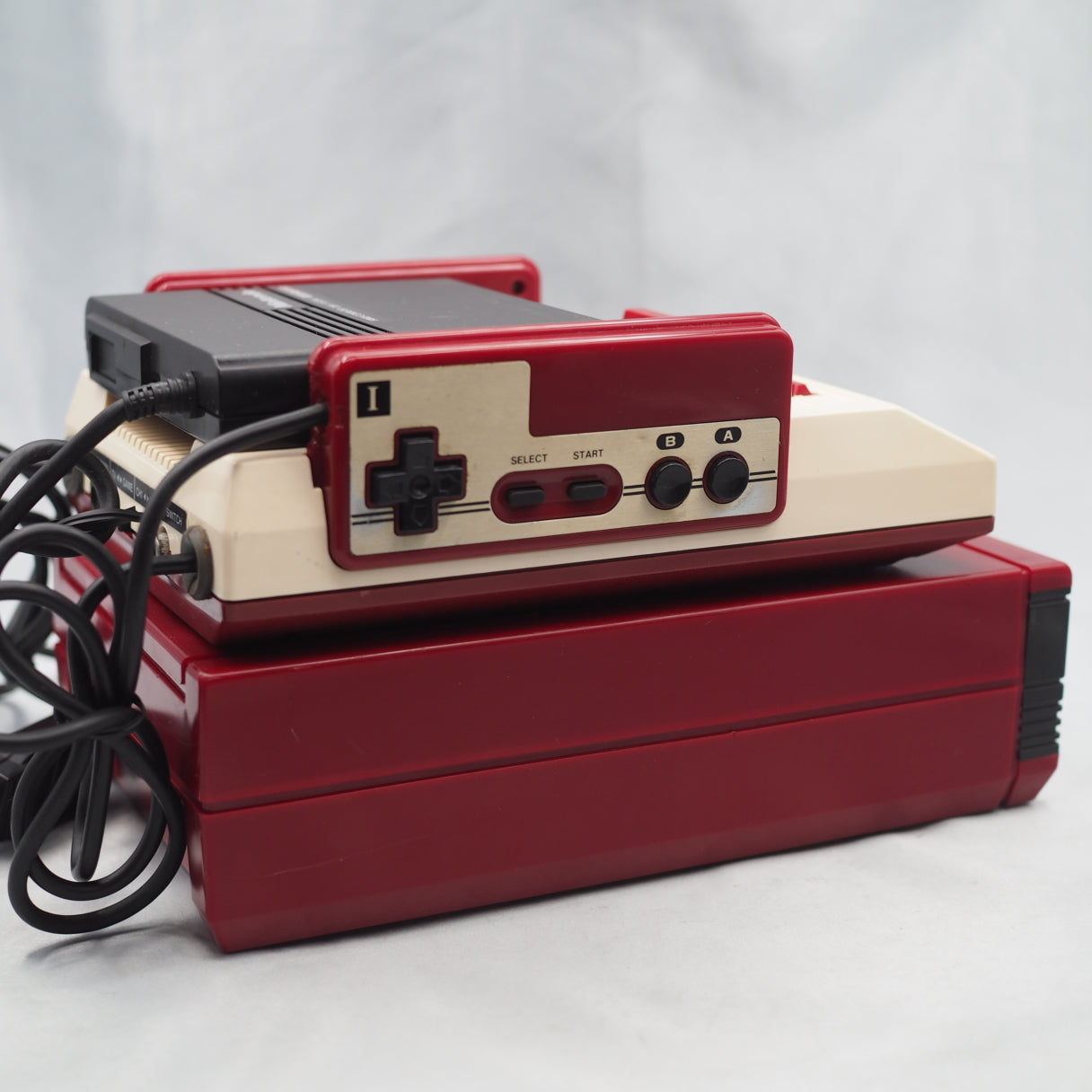 Nintendo Famicom & Disk System Console SET [New Rubber Belt Replaced]