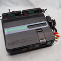 Used Sharp Twin Famicom Black Console AN505BK New Rubber Belt replaced - Tested & Working