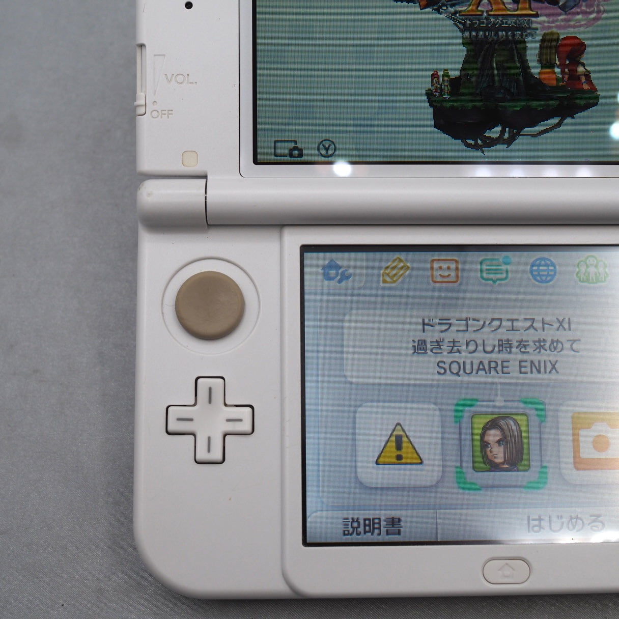 Used Nintendo new 3DS LL XL Handheld Console RED-001 Pearl white - Tested & Working