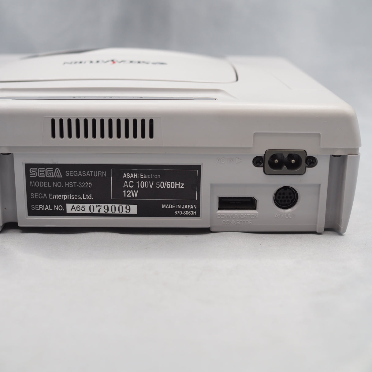 SEGA SATURN Console system HST-3220 & 5 Games SET [Serial number match]