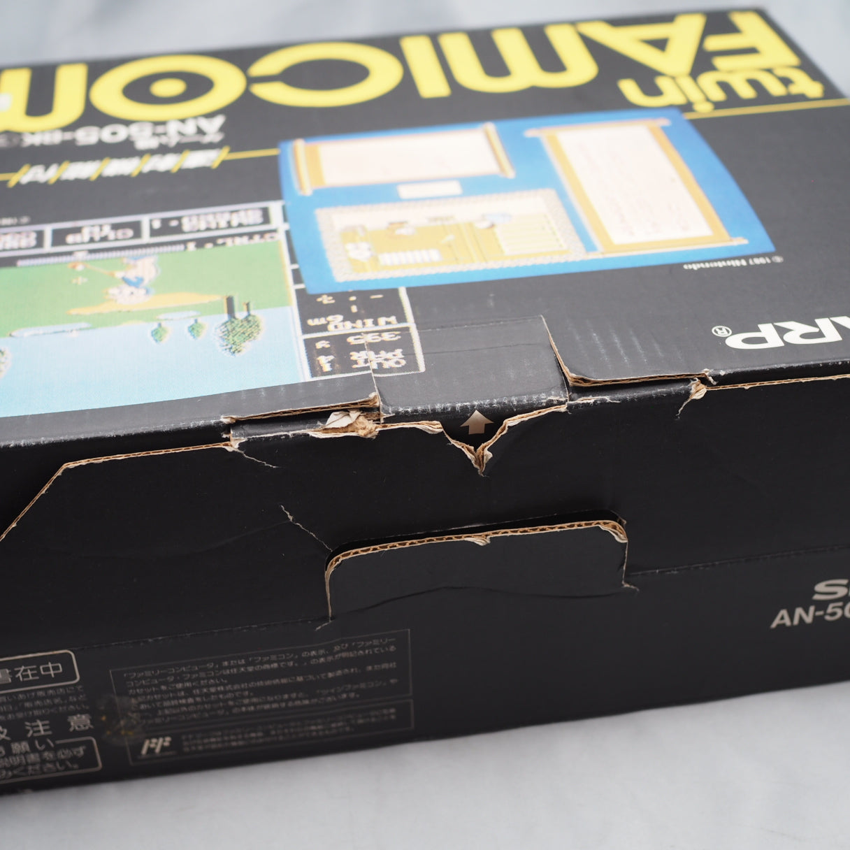 Twin Famicom AN-505-BK [New Rubber Belt replaced] Boxed