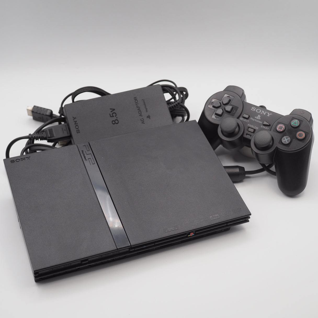 Used PS2 Slim Console system SCPH-70000 CB Charcoal Black [NTSC-J] - Tested & Working