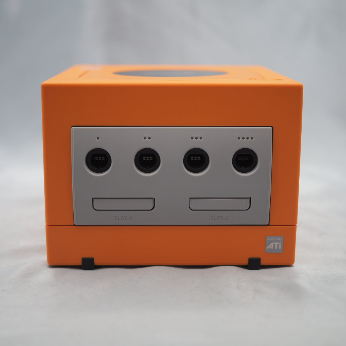 Nintendo GameCube Console System Orange  DOL-001 + Game Boy Player [modified]
