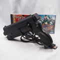 Used Sega Saturn GUN CONTROLLER HSS-0122 Virtua Cop 1 2 SET [Black] - Tested & Working