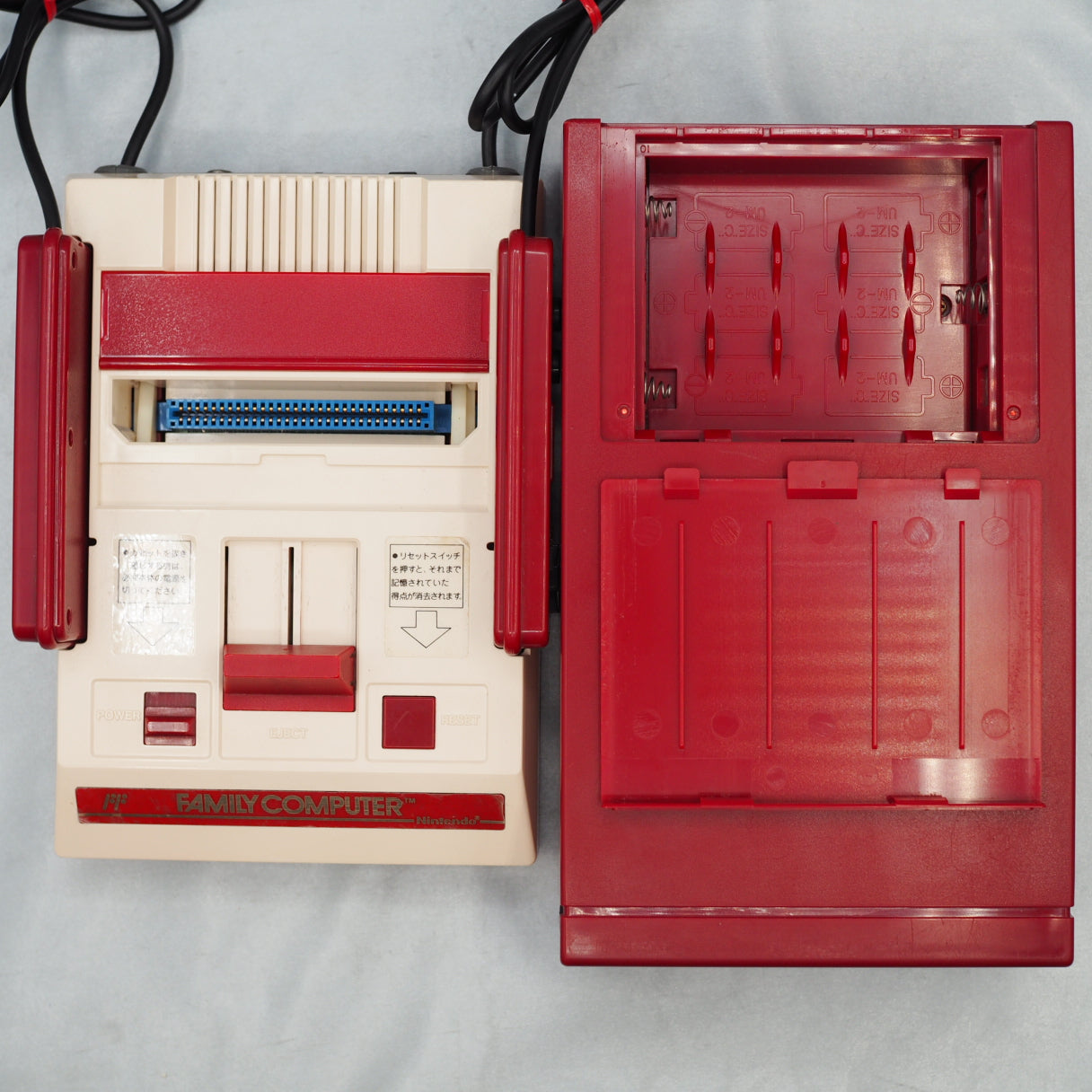 Nintendo Famicom & Disk System Console SET Boxed [New Rubber Belt Replaced]