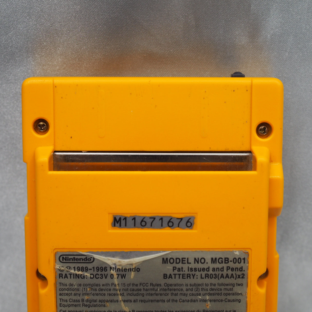 Nintendo GAMEBOY Pocket Console MGB-001 [Yellow]