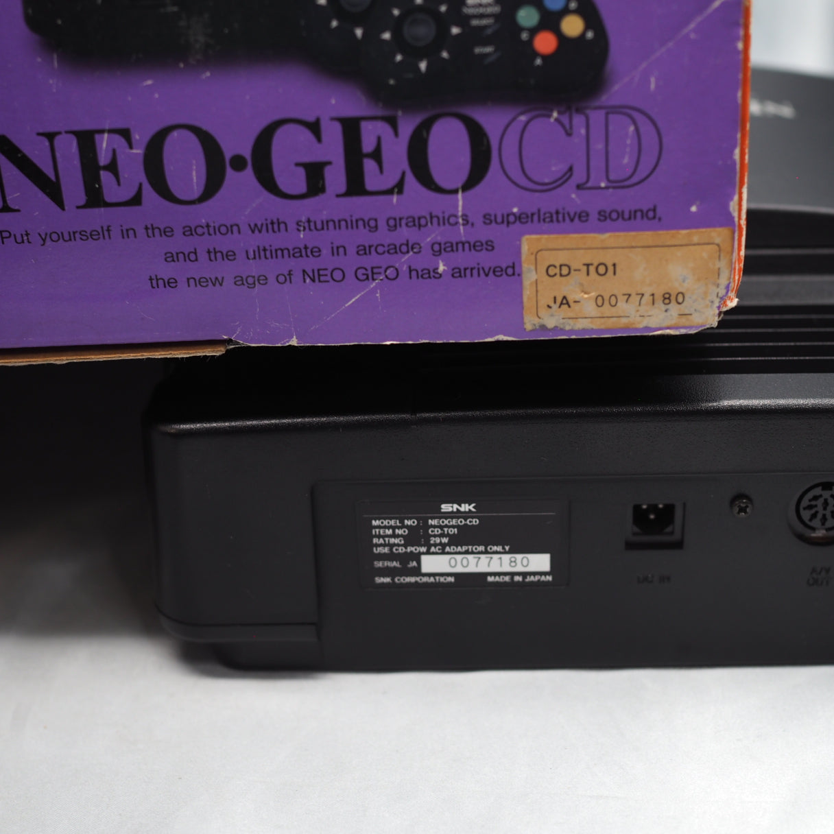 NEO GEO CD Console system Boxed CD-T01 [2 Controllers]